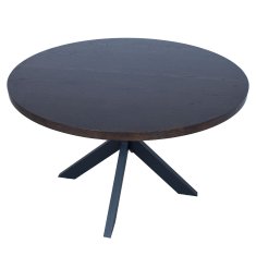 Homestar Jedilna miza VANCOUVER D120xV75 cm črni dimni hrast