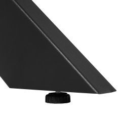 Homestar Jedilna miza VANCOUVER D120xV75 cm črni dimni hrast
