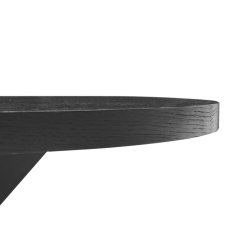 Homestar Jedilna miza VANCOUVER D120xV75 cm črni dimni hrast