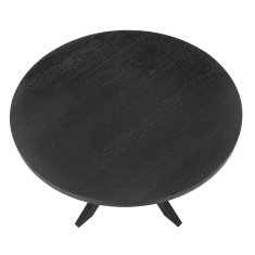Homestar Jedilna miza VANCOUVER D120xV75 cm črni dimni hrast