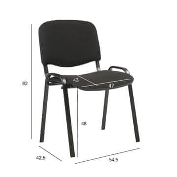 Homestar Gostujoči stol ISO črn črn