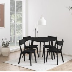 Homestar Jedilna miza ROXBY D105xV76 cm črna