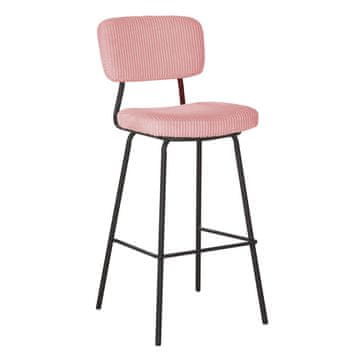 Homestar Barski stol KEIU 46x49x107 cm vintage roza