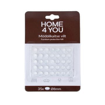 Homestar Zaščitne silikonske blazinice za pohištvo D8mm 35 kosov