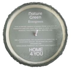 Homestar Dišeča sveča v steklu NATURE GREEN H13cm