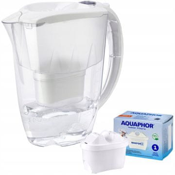 Aquaphor Vrč za filtriranje Amethyst 2,8 l bele barve z filtrom maxfor B25