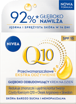 shumee 082240 NIVEA Q10 POWER dnevna krema proti gubam + ekstra hranilna krema 50 ml