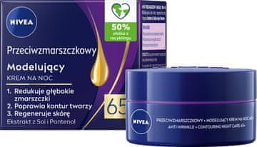 shumee 091259 NIVEA nočna krema proti gubam in modeliranju kože 65+ 50 ml