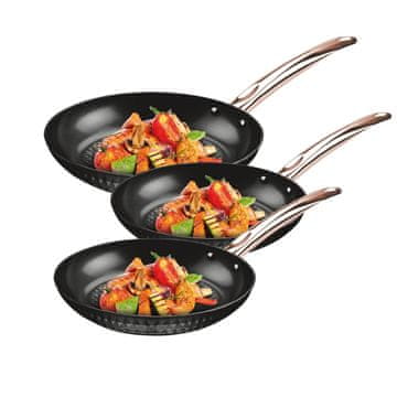 3-delni komplet ponev s premazom Ceraflon 20, 24, 28 cm