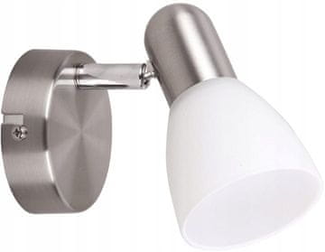 Energična LED stenska svetilka srebrne barve