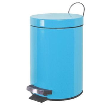 Kovinski koš za odpadke 3l moder