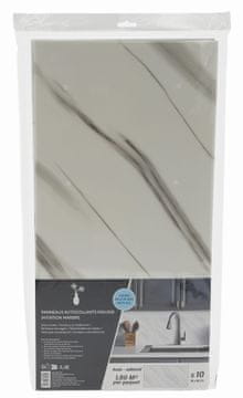 Samolepilne dekorativne plošče - beli marmor 60×30 cm 10 kosov.
