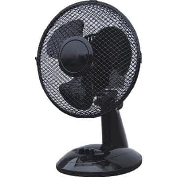 Kepland 32W namizni ventilator, črne barve