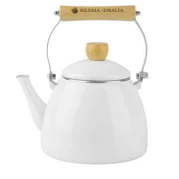 Lucian grelnik vode iz nerjavečega jekla, bel, 2 l, Silesia Enamel