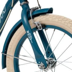 HUFFY Vintage 16" otroško kolo s košaro in pomožnimi kolesi, modro