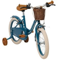 HUFFY Vintage 16" otroško kolo s košaro in pomožnimi kolesi, modro