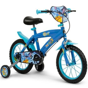 HUFFY Otroško kolo Disney Stitch 14-palčna za otroke 4-6 let, modre barve
