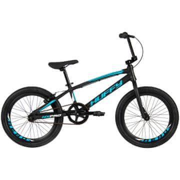 HUFFY HX Pro 20-palčno aluminijasto BMX kolo črno-modro