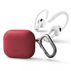 UNIQ Nexo AirPods 3. generacije ovitek + ušesne kljukice silikonski rdeč/koralni