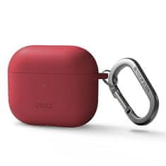 UNIQ Nexo AirPods 3. generacije ovitek + ušesne kljukice silikonski rdeč/koralni