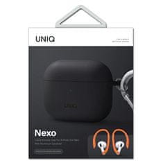 UNIQ Nexo AirPods 3 Gen ovitek + ušesne kljukice silikonske sive/sive barve