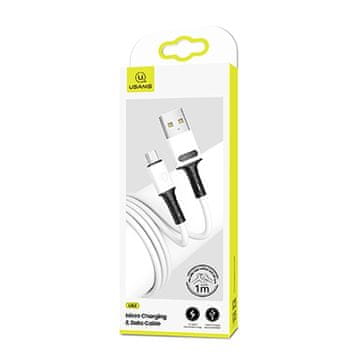 USAMS kabel U52 microUSB 2A hitro polnjenje 1m bel/bel SJ435USB01 (US-SJ435)