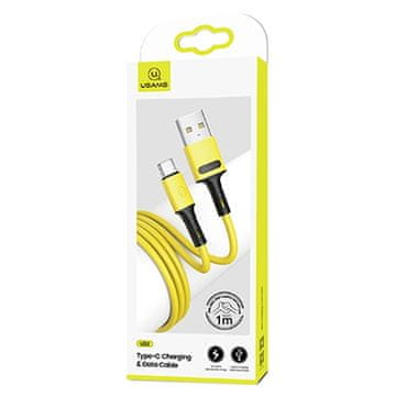 USAMS kabel U52 USB-C 2A hitro polnjenje 1m rumen/rumen SJ436USB03 (US-SJ436)