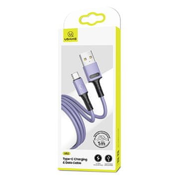 USAMS kabel U52 USB-C 2A hitro polnjenje 1m vijoličen SJ436USB04 (US-SJ436)