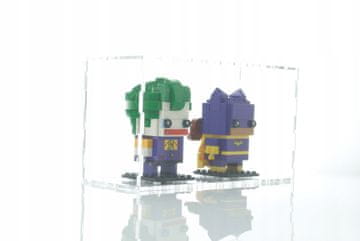 Vitrina za dva lego brickheadza ščiti pred prahom in UV-žarki