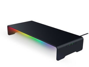 Razer Stojalo za monitor Razer Monitor Stand Chroma, z USB hubom s 4 vhodi, RGB, HDMI, USB-C