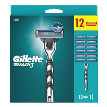 Gillette Brivnik Mach3 Reg + 12 glav