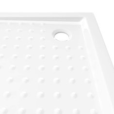 Vidaxl Tuš kad s pikami bela 90x90x4 cm ABS