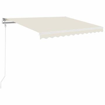 Vidaxl Ročno zložljiva tenda 350x250 cm krem