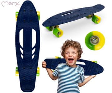 MoMi QKIDS GALAXY otroška rolka, modro-rumena (Lemon)