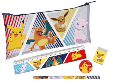 Pokémon svinčnik z dodatki 19x11cm