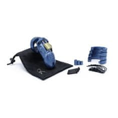 CB-X Komplet kletke za penis - CB-6000, moder z bleščicami