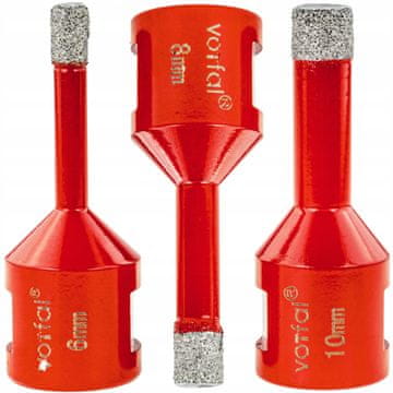 DIAMANTNI VRTALNIK/REZALNIK LUKNJSKA ŽAGA M14 GRES KERAMIČNE PLOŠČICE 6 8 10 MM 3 EL.
