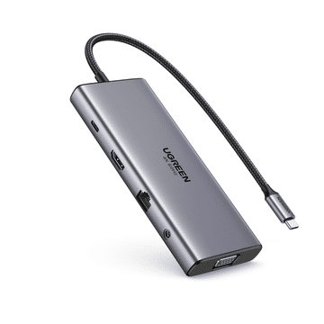 Ugreen priklopna postaja, USB-C, 100W PD (45520)