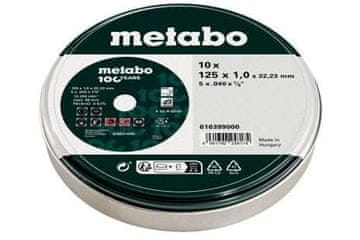 shumee Metabo kovinski disk 125 × 1,0 × 22 mm nerjaveče jeklo / 10 kosov v pločevinki