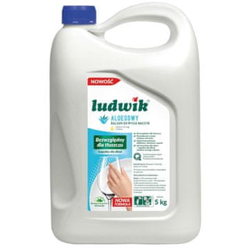 shumee Ludwik detergent za pomivanje posode z aloe vero in balzamom 5 l