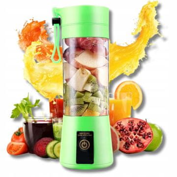 shumee Prenosni brezžični mešalnik za smoothieje, USB, 400 ml, za delo
