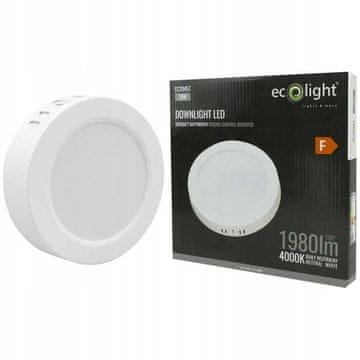 shumee LED vgradna svetilka N/T okrogla 18W 4000K bela DL-1