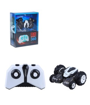 Alltoys Kaskaderski mini RC-avto s svetlobnimi učinki, črn