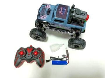 Alltoys RC avto Rock Shark, moder, s svetlobnimi in zvočnimi učinki