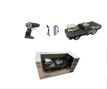 Alltoys RC-avtomobil za driftanje z LED-lučmi, črn, 2,4 GHz