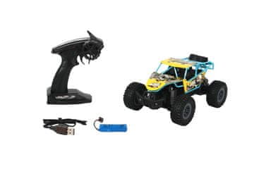Alltoys RC terensko vozilo v merilu 1:18, rumeno-modro, 15 km/h
