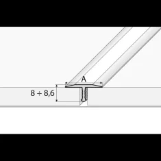 Effector A54 trakasta anoda srebrna 100 cm