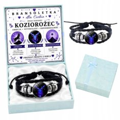 shumee Zapestnica Kozorog črna, nastavljiva, z zodiakalno karto v škatli