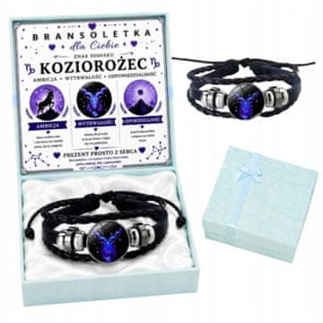 shumee Zapestnica Kozorog črna, nastavljiva, z zodiakalno karto v škatli