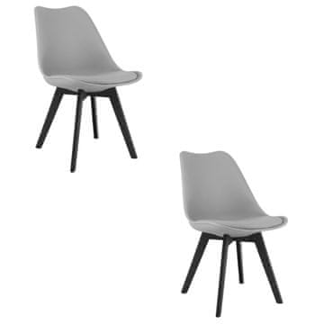 BE Stol MARK - sive/črne noge x 2